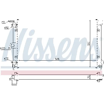 Hladnjak, hlađenje motora NISSENS NIS 651111 IC-9D2895