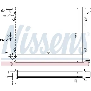 Hladnjak, hlađenje motora NISSENS NIS 651711 IC-A35980