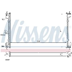 Hladnjak, hlađenje motora NISSENS NIS 651731 IC-9D289B