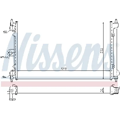 Hladnjak, hlađenje motora NISSENS NIS 651731 IC-9D289B