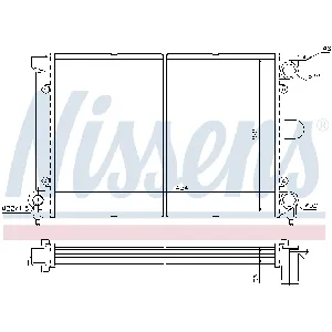 Hladnjak, hlađenje motora NISSENS NIS 65195 IC-473733