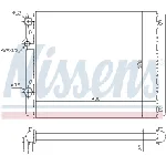 Hladnjak, hlađenje motora NISSENS NIS 652341 IC-A960B0
