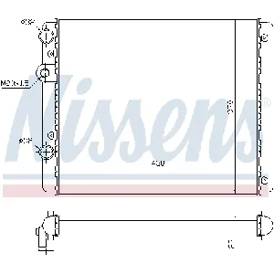 Hladnjak, hlađenje motora NISSENS NIS 652341 IC-A960B0