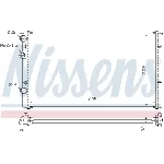Hladnjak, hlađenje motora NISSENS NIS 65248 IC-A960AB