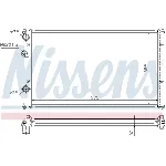 Hladnjak, hlađenje motora NISSENS NIS 652551 IC-A960A7