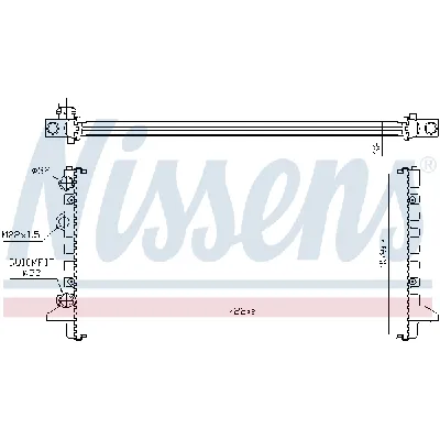 Hladnjak, hlađenje motora NISSENS NIS 65256 IC-473743