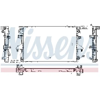 Hladnjak, hlađenje motora NISSENS NIS 65283A IC-A8AD75