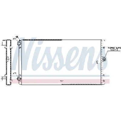 Hladnjak, hlađenje motora NISSENS NIS 65301 IC-C4A05E