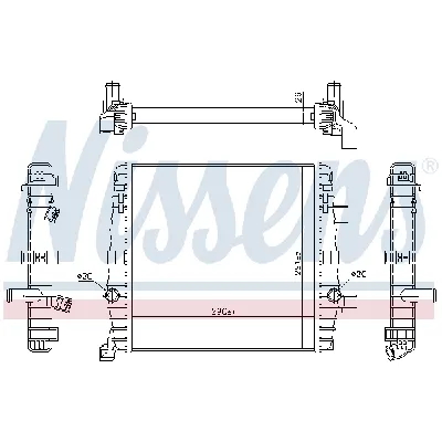 Hladnjak, hlađenje motora NISSENS NIS 65323 IC-D8F172