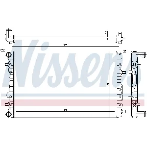 Hladnjak, hlađenje motora NISSENS NIS 65326 IC-D8C590