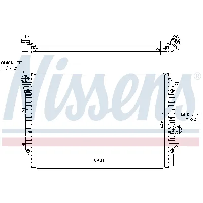 Hladnjak, hlađenje motora NISSENS NIS 65336 IC-CFF399