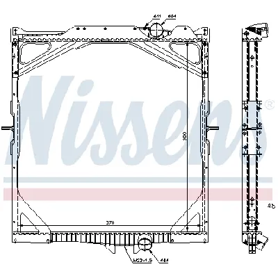 Hladnjak, hlađenje motora NISSENS NIS 65462A IC-9BBA5B