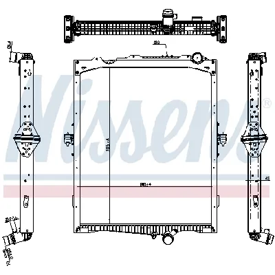 Hladnjak, hlađenje motora NISSENS NIS 65479 IC-E49CE2