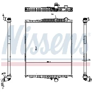 Hladnjak, hlađenje motora NISSENS NIS 654790 IC-G0VMHH