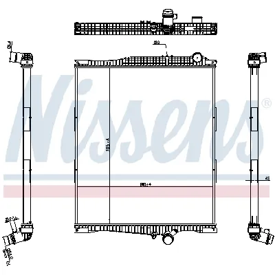 Hladnjak, hlađenje motora NISSENS NIS 654790 IC-G0VMHH