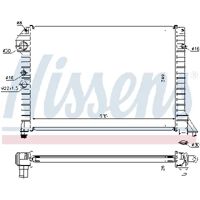 Hladnjak, hlađenje motora NISSENS NIS 65517 IC-364812