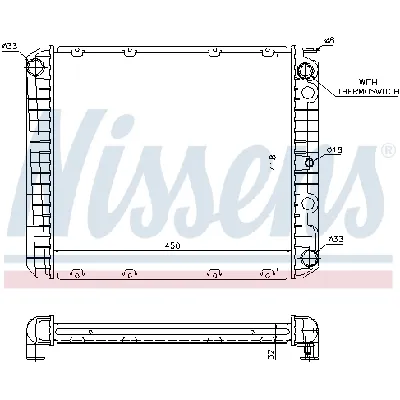 Hladnjak, hlađenje motora NISSENS NIS 65525A IC-473784