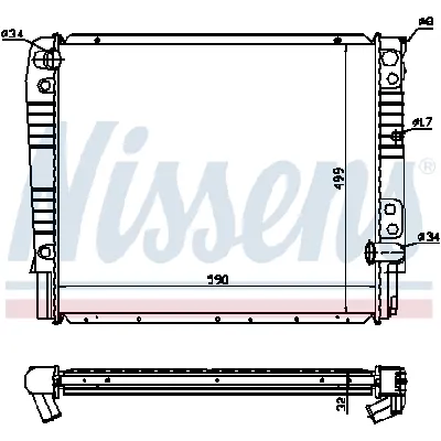Hladnjak, hlađenje motora NISSENS NIS 65528A IC-473786