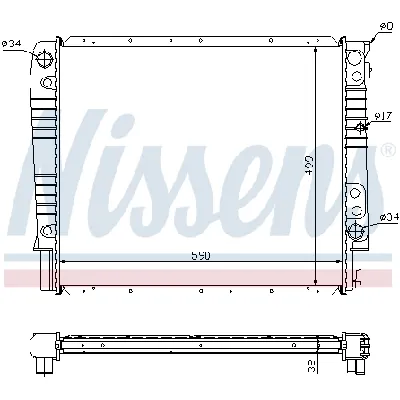 Hladnjak, hlađenje motora NISSENS NIS 65531A IC-473787