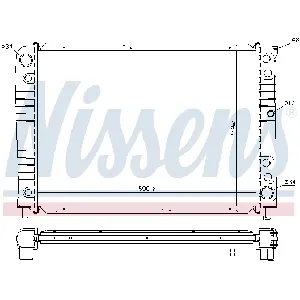 Hladnjak, hlađenje motora NISSENS NIS 65537A IC-473789