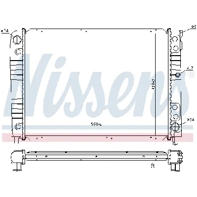 Hladnjak, hlađenje motora NISSENS NIS 65537A IC-473789