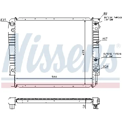 Hladnjak, hlađenje motora NISSENS NIS 65542A IC-473793