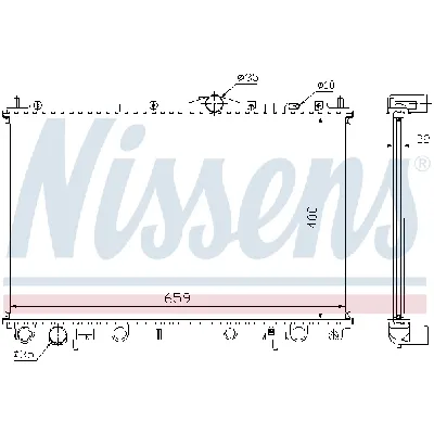 Hladnjak, hlađenje motora NISSENS NIS 65559A IC-9D28A6