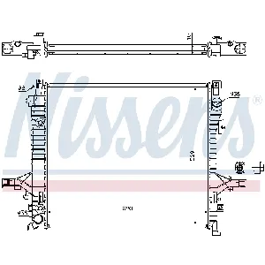 Hladnjak, hlađenje motora NISSENS NIS 65613A IC-AFE46A