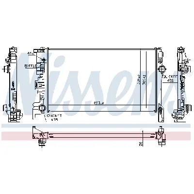 Hladnjak, hlađenje motora NISSENS NIS 65623 IC-G0LIRH