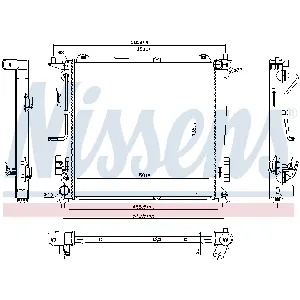 Hladnjak, hlađenje motora NISSENS NIS 666216 IC-E47F23