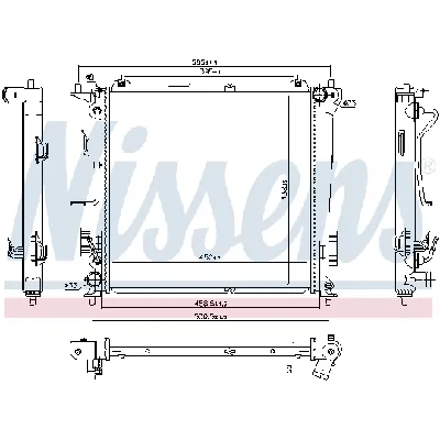 Hladnjak, hlađenje motora NISSENS NIS 666216 IC-E47F23