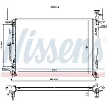 Hladnjak, hlađenje motora NISSENS NIS 666224 IC-E32BC3