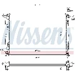 Hladnjak, hlađenje motora NISSENS NIS 666225 IC-E29D1A
