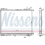 Hladnjak, hlađenje motora NISSENS NIS 666230 IC-DACF4B