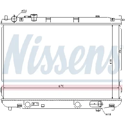 Hladnjak, hlađenje motora NISSENS NIS 66637 IC-9D28AD