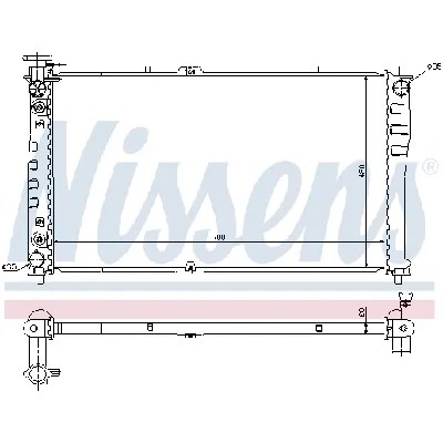 Hladnjak, hlađenje motora NISSENS NIS 66640 IC-9D28B0