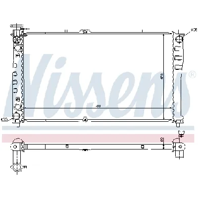 Hladnjak, hlađenje motora NISSENS NIS 66641 IC-9D28B1
