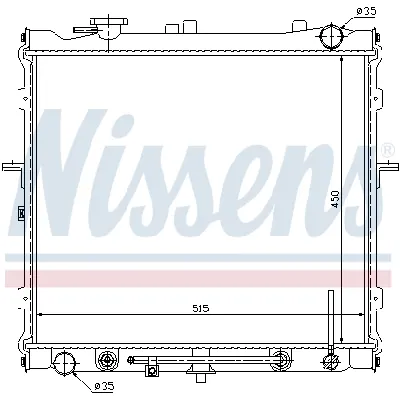 Hladnjak, hlađenje motora NISSENS NIS 66643 IC-9D28B3