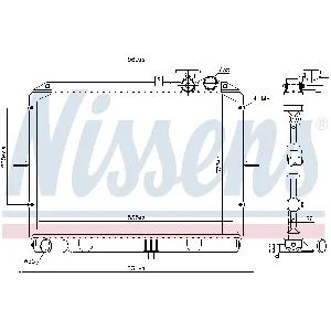 Hladnjak, hlađenje motora NISSENS NIS 66645 IC-9D28B5