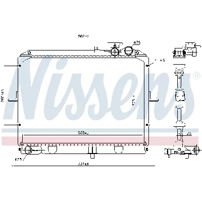 Hladnjak, hlađenje motora NISSENS NIS 66645 IC-9D28B5