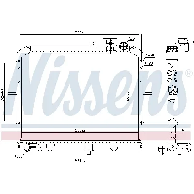 Hladnjak, hlađenje motora NISSENS NIS 66646 IC-9D28B6
