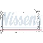 Hladnjak, hlađenje motora NISSENS NIS 66656 IC-A960A0