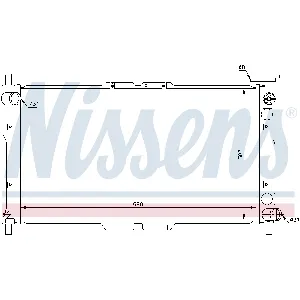 Hladnjak, hlađenje motora NISSENS NIS 66656 IC-A960A0