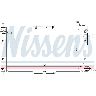 Hladnjak, hlađenje motora NISSENS NIS 66656 IC-A960A0