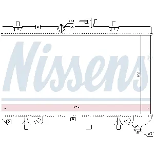 Hladnjak, hlađenje motora NISSENS NIS 66665 IC-A9609D
