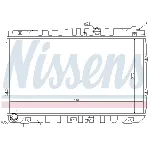 Hladnjak, hlađenje motora NISSENS NIS 66681 IC-AFE4B4