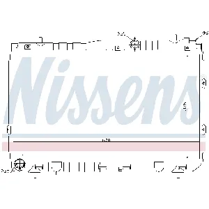 Hladnjak, hlađenje motora NISSENS NIS 66681 IC-AFE4B4