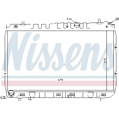 Hladnjak, hlađenje motora NISSENS NIS 66681 IC-AFE4B4