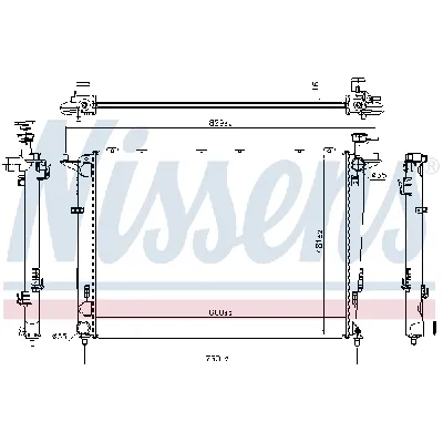 Hladnjak, hlađenje motora NISSENS NIS 66693 IC-C146F6