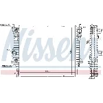Hladnjak, hlađenje motora NISSENS NIS 66708 IC-D104AC